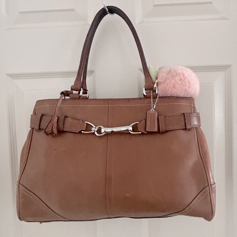 Coach Brown Leather Tote Bag
